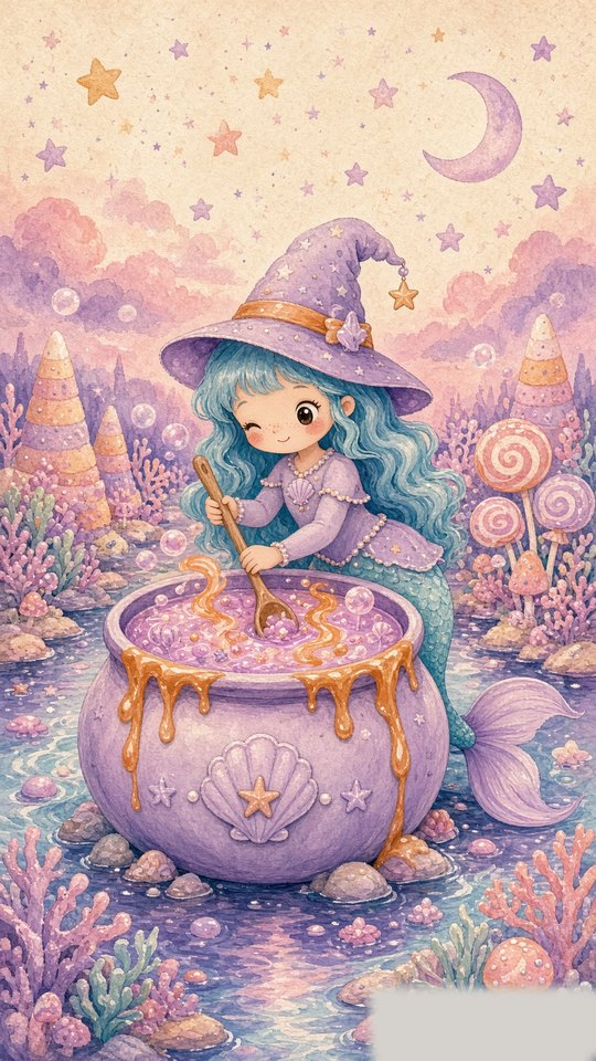 Candy Cauldron Cove phone wallpaper preview